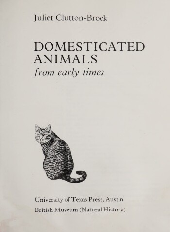 Book cover for Domesticated Animals from Early Times