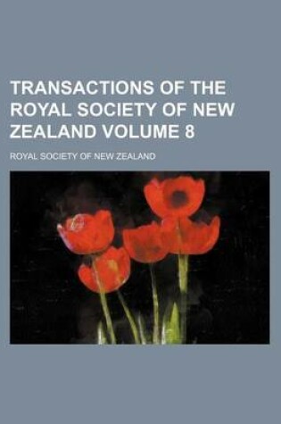 Cover of Transactions of the Royal Society of New Zealand Volume 8