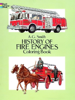 Cover of History of Fire Engines Coloring Book