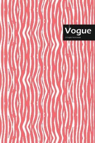 Cover of Vogue Lifestyle, Animal Print, Write-in Notebook, Dotted Lines, Wide Ruled, Medium Size 6 x 9 Inch, 144 Sheets (Pink)