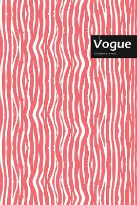 Book cover for Vogue Lifestyle, Animal Print, Write-in Notebook, Dotted Lines, Wide Ruled, Medium Size 6 x 9 Inch, 144 Sheets (Pink)