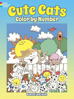 Book cover for Cute Cats Color by Number