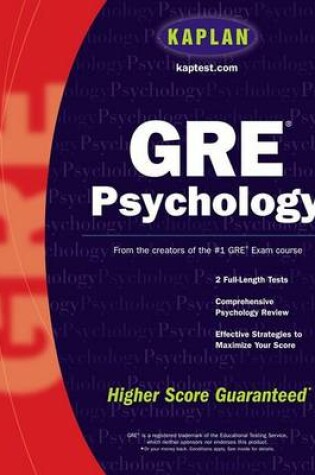 Cover of Kaplan GRE Psychology