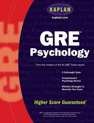 Cover of Kaplan GRE Psychology