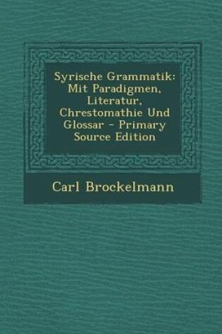 Cover of Syrische Grammatik