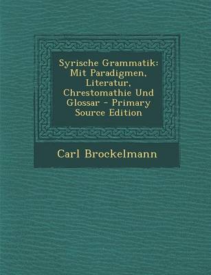 Book cover for Syrische Grammatik