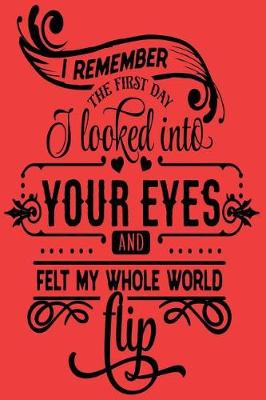 Book cover for I remember the first time I looked into your eyes and felt my whole world flip