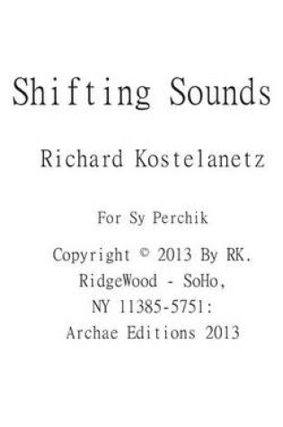 Cover of Shifting Sounds