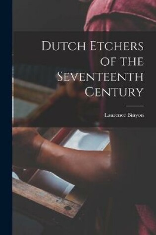 Cover of Dutch Etchers of the Seventeenth Century