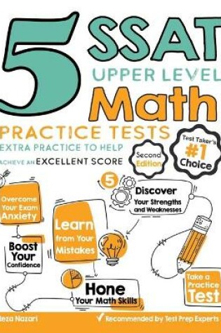 Cover of 5 SSAT Upper Level Math Practice Tests