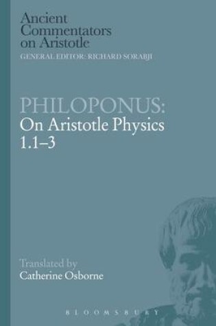 Cover of Philoponus: On Aristotle Physics 1.1-3