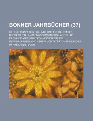 Book cover for Bonner Jahrbucher (37)