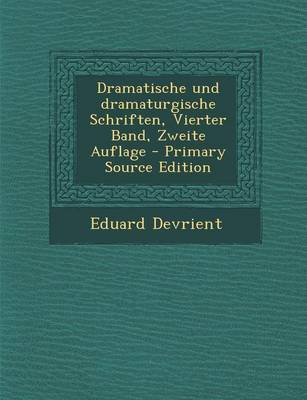 Book cover for Dramatische Und Dramaturgische Schriften, Vierter Band, Zweite Auflage