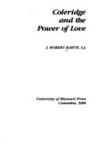 Cover of Coleridge and the Power of Love