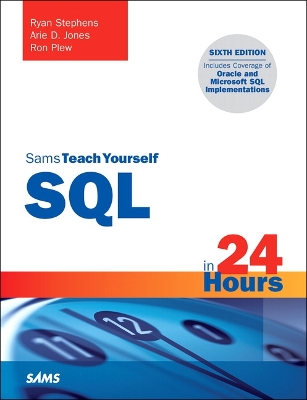 Book cover for SQL in 24 Hours, Sams Teach Yourself