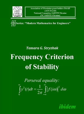 Cover of Frequency Criterion of Stability.