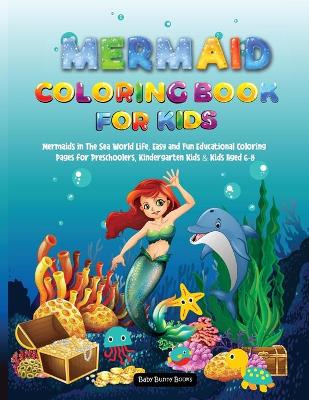 Book cover for Mermaid Coloring Book for Kids 3-8