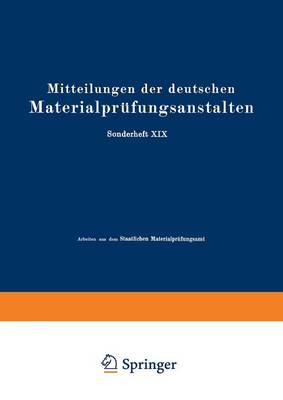 Book cover for Mitteilungen der deutschen Materialprüfungsanstalten