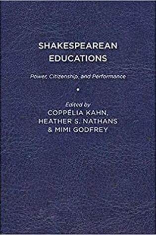 Cover of Shakespearean Educations