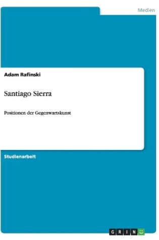 Cover of Santiago Sierra