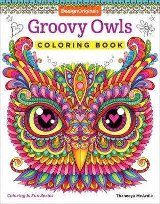 Book cover for Groovy Owls Coloring Book