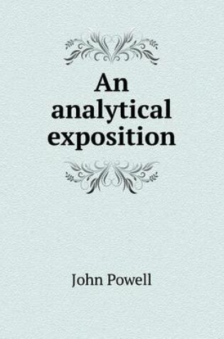 Cover of An analytical exposition
