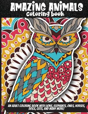 Book cover for Amazing Animals Coloring Book