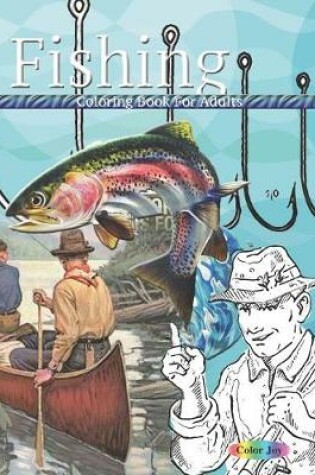 Cover of Fishing coloring book for adults