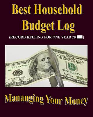 Book cover for Best Household Budget Log