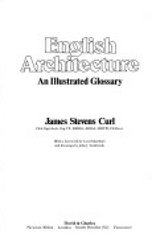 Cover of English Architecture