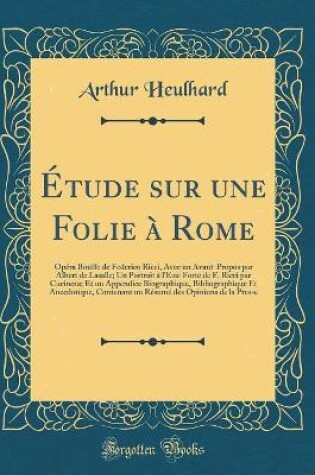 Cover of Étude Sur Une Folie À Rome