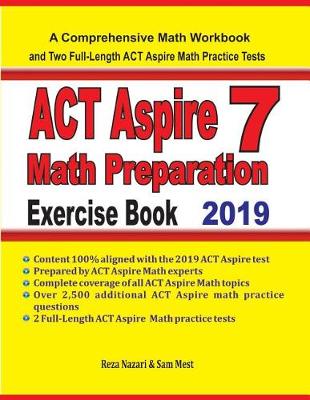 Book cover for ACT Aspire 7 Math Preparation Exercise Book