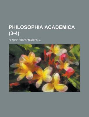 Book cover for Philosophia Academica (3-4 )