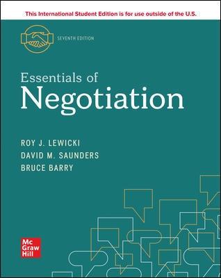 Book cover for ISE Essentials of Negotiation