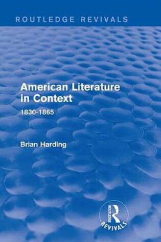 Cover of American Literature in Context