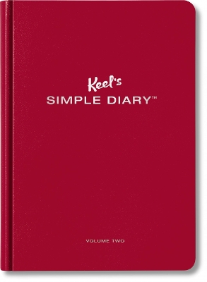 Book cover for Keel's Simple Diary Volume Two (dark red)