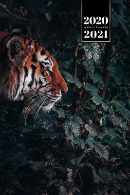 Book cover for Tiger Week Planner Weekly Organizer Calendar 2020 / 2021 - Water Hole