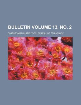 Book cover for Bulletin Volume 13, No. 2