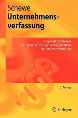 Cover of Unternehmensverfassung