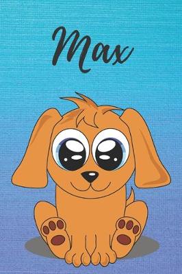 Book cover for Max dog coloring book / notebook / journal / diary