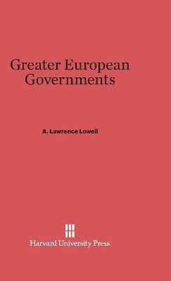 Book cover for Greater European Governments