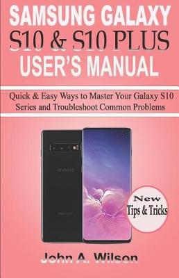 Book cover for Samsung Galaxy S10 & S10 Plus User's Manual