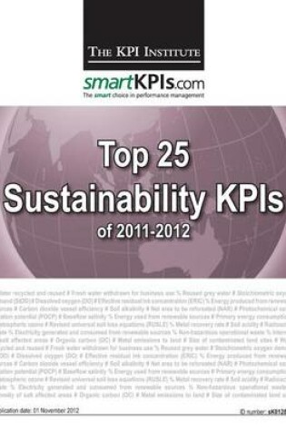 Cover of Top 25 Sustainability KPIs of 2011-2012