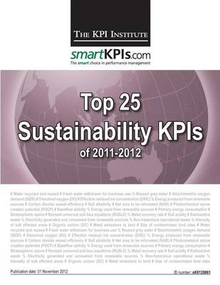 Book cover for Top 25 Sustainability KPIs of 2011-2012