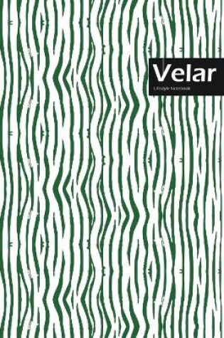 Cover of Velar Lifestyle, Animal Print, Write-in Notebook, Dotted Lines, Wide Ruled, Medium Size 6 x 9 Inch, 144 Sheets (Green)