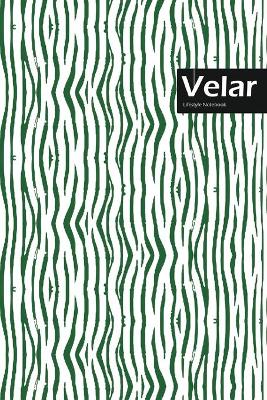 Book cover for Velar Lifestyle, Animal Print, Write-in Notebook, Dotted Lines, Wide Ruled, Medium Size 6 x 9 Inch, 144 Sheets (Green)