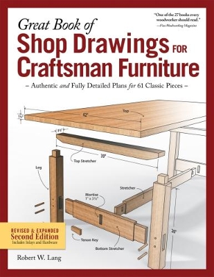 Book cover for Great Book of Shop Drawings for Craftsman Furniture, Revised & Expanded Second Edition