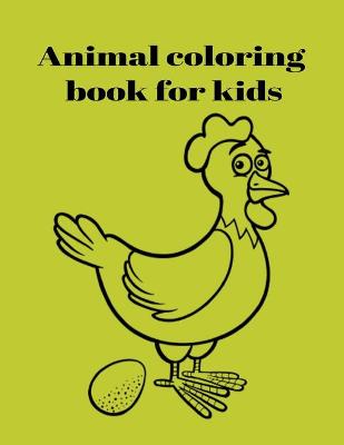 Book cover for Animal coloring book for kids