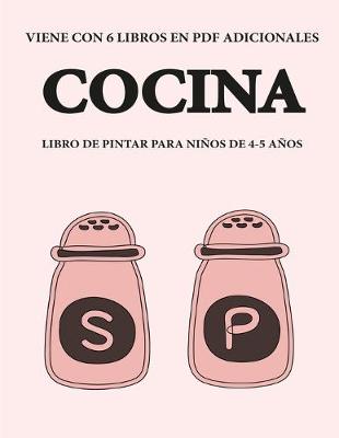 Book cover for Libro de pintar para ninos de 4-5 anos. (Cocina)