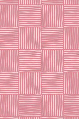 Cover of Pink Salmon Stripe Weave - Lined Notebook with Margins - 5x8